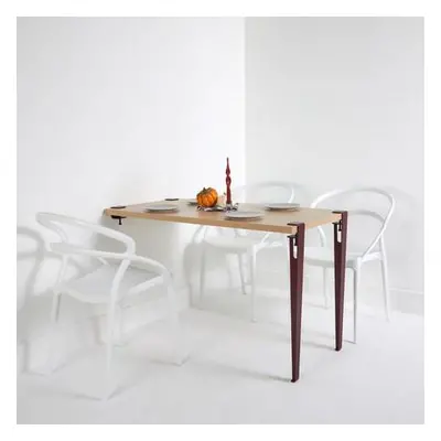 Hanah Home Dining Table Alfeios - WoodenBurgundy