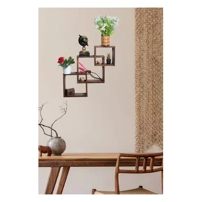 Hanah Home Wall Shelf 1046-2 Walnut