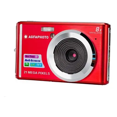 AGFA PHOTO DC5200/ 2 MPix/ 8x digital zoom/ 2,4" LCD/ HD video/ Červený