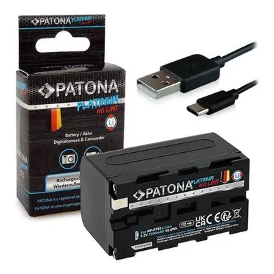 PATONA baterie pro digitální kameru Sony NP-F550/F750/F950 7000mAh Li-Ion Platinum USB-C nabíjen