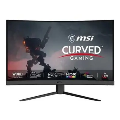 MSI Gaming G27CQ4 E2/ 27" zakřivený/ 2560x1440/ VA/ 1ms/ 170Hz/ 250cd/m2/ 3000:1/ 2x HDMI/ DP/ č