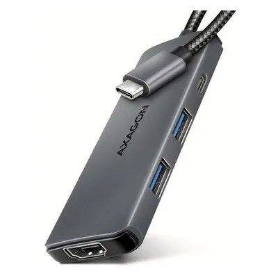 AXAGON HMC-5H8K, USB 5Gbps hub, 2x USB-A, USB-C, HDMI 8k/30Hz, PD 100W, kábel USB-C 15cm, HMC-5H