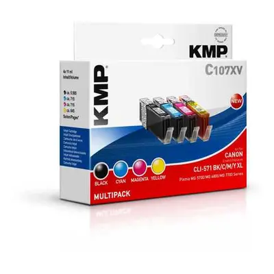 KMP Canon CLI-571 Multipack - kompatibilní