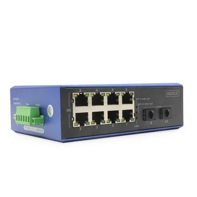 Digitus Průmyslový 8+2portový gigabitový ethernetový přepínač, DN-651150