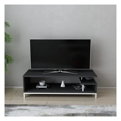 Hanah Home TV Stand Reilly - White, Anthracite WhiteAnthracite