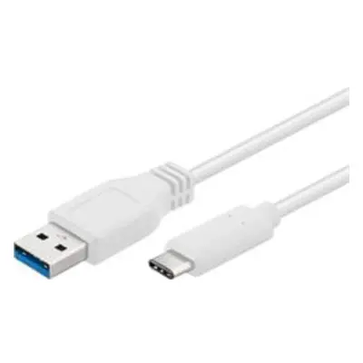 PremiumCord Kabel USB 3.1 typ C/male - USB 3.0 A/male/ 2m/ bílý