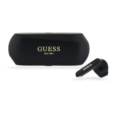 Guess Elongated Metallic TWS Bezdrátová Sluchátka Black