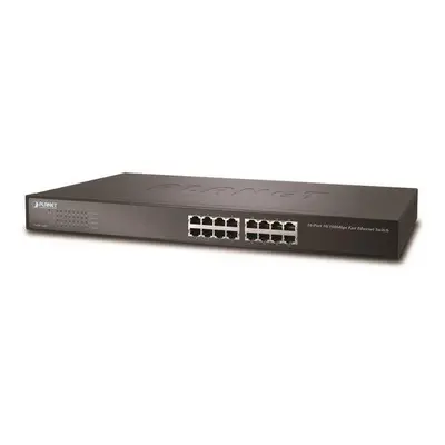 Planet FNSW-1601 Switch 16 x 10/100, kov, rack, FNSW-1601