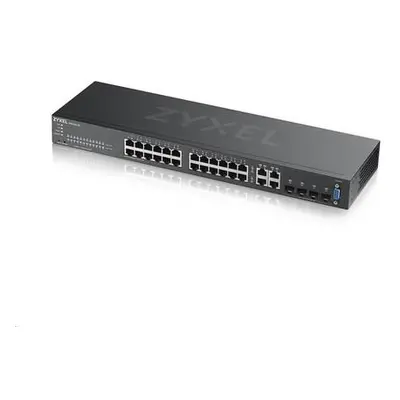 Zyxel GS2220-28, 28-port Managed Layer2+ Gigabit Ethernet switch, 24x Gigabit metal + 4x Gigabit