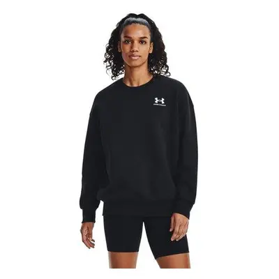 Under Armour Dámská oversize mikina Essential Flc OS Crew black L, Černá