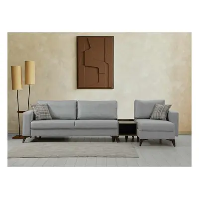 Atelier del Sofa Sofa Set Kristal Rest Shelf Set - Light Grey