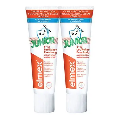 Elmex Dětská zubní pasta Junior Duopack 2 x 75 ml