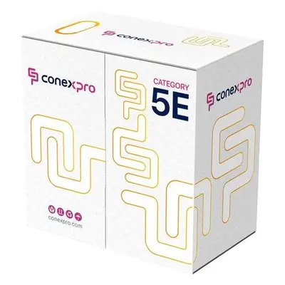 Conexpro FTP kabel ekonomy venkovní, CAT5e, PE, 24 AWG, 305m, černý