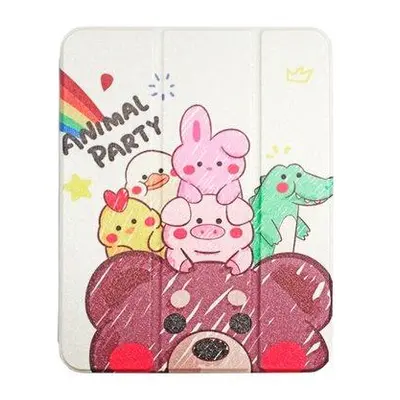 Comma puzdro Lingos Case with Pencil Slot pre iPad 10.9" 2022 10th Gen - Animal Party