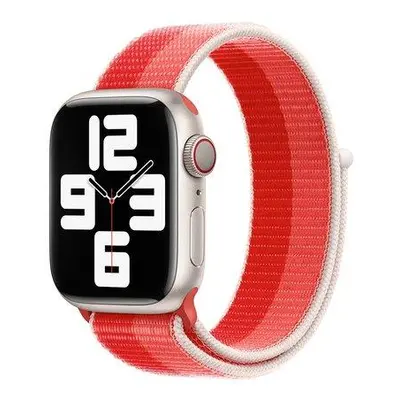 Devia remienok Nylon Braided Two-Tone Loop pre Apple Watch 44/45/49mm - Peony