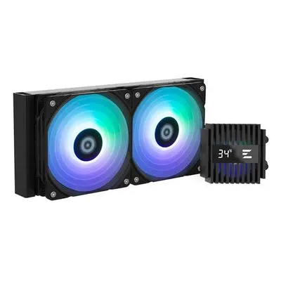 Zalman vodní chladič ALPHA2 A24 Black / 2 x 120 mm / PWM / ARGB / černý, ALPHA2 A24 Black