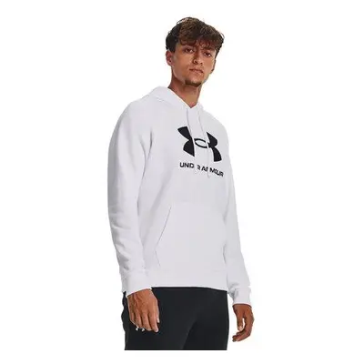 Under Armour Pánská mikina Rival Fleece Logo HD white XXL, Bílá