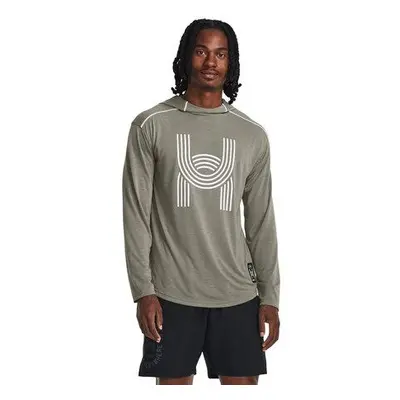 Under Armour Pánské běžecké tričko Run Anywhere Hoody grove green XL