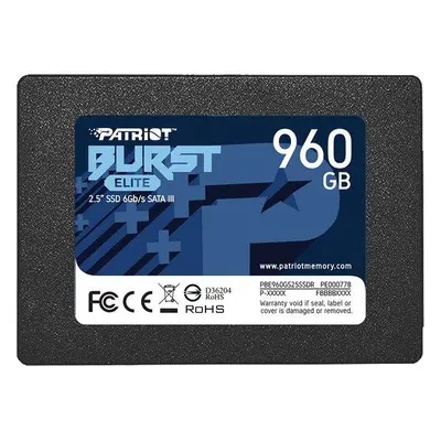 PATRIOT BURST ELITE 960GB SSD / Interní / 2,5" / SATA 6Gb/s /, PBE960GS25SSDR