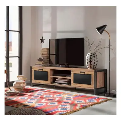 Hanah Home TV Stand Arcas Norma Atlantic PineBlack