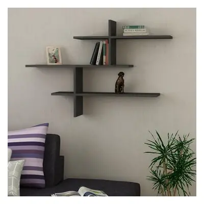 Hanah Home Wall Shelf Leo - Anthracite