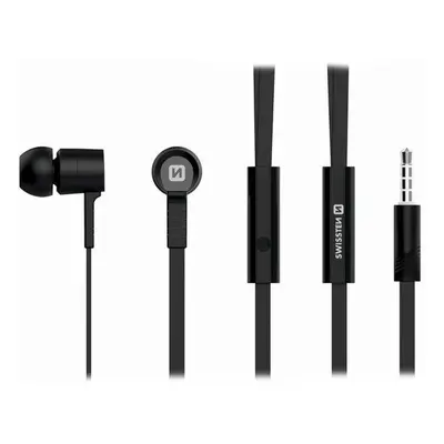 Swissten Sluchátka Earbuds Rainbow Ys-D2 Černé