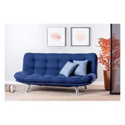 Atelier del Sofa 3-Seat Sofa-Bed Misa Sofabed - Navy Blue