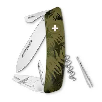 Swiza kapesní nůž TT03 Tick-Tool Camo Silva olive, Zelená