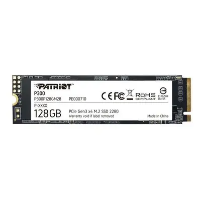 PATRIOT P300 128GB SSD / Interní / M.2 PCIe Gen3 x4 NVMe 1.3 / 2280, P300P128GM28