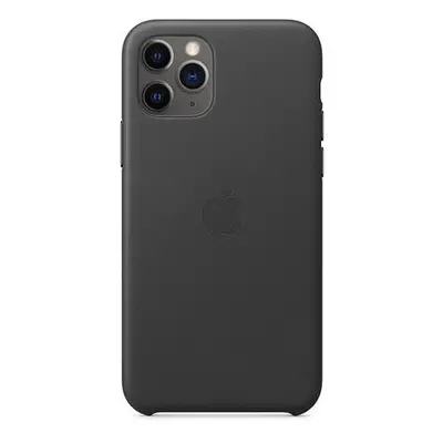 Apple iPhone 11 Pro Max Leather Case - Black