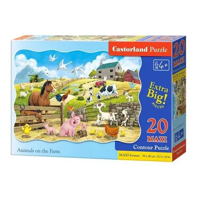 CASTORLAND Puzzle Zvířátka na farmě MAXI 20 dílků