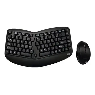 Adesso WKB-1150CB/ bezdrátový set 2,4GHz/ mini/ multimedia/ ergo/ scroll kolečko na kláv./ myš 8