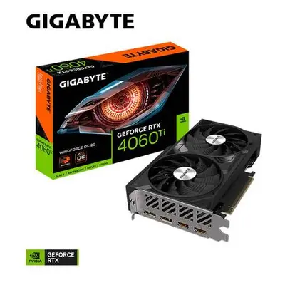 GIGABYTE VGA NVIDIA GeForce RTX 4060 Ti WINDFORCE OC 8G V2, 8G GDDR6, 2xDP, 2xHDMI, GV-N406TWF2O