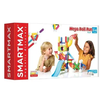 SMARTMAX Magnetická stavebnice Mega Ball Run 71 dílků