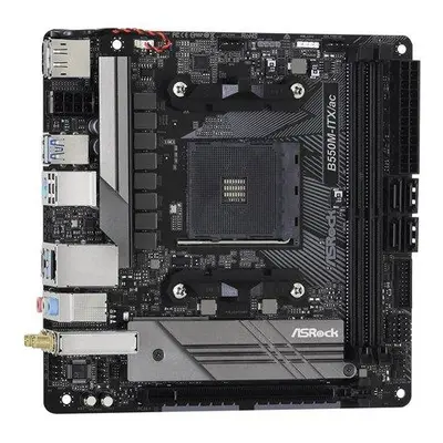 ASRock B550M-ITX/ac / AM4 / 2x DDR4 DIMM / HDMI / DP / M.2 / WiFi /Mini-ITX, B550M-ITX/ac