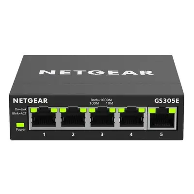 Netgear 5PT GIGE SMART MANAGED PLUS SOHO SW, GS305E-100PES