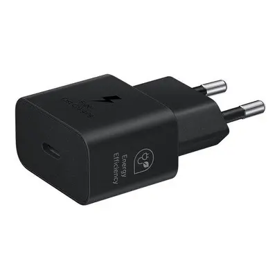 EP-T2510EBE Samsung USB-C 25W Cestovní nabíječka Black (OOB Bulk)