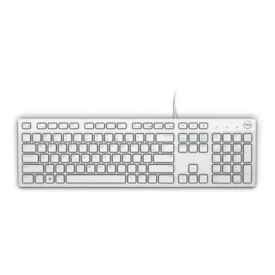 DELL klávesnice KB216/ multimediální/ US/ mezinárodní/ USB/ drátová/ bílá, 580-ADGM