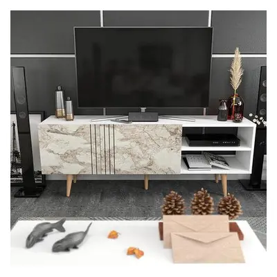 Hanah Home TV Stand Ronas - White