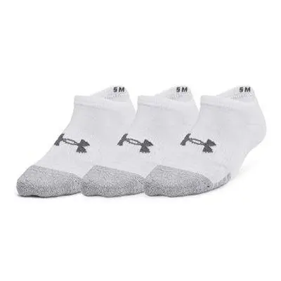 Under Armour Dětské sportovní ponožky Heatgear 3-Pack No Show Youth white XS, Bílá