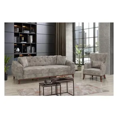 Atelier del Sofa Sofa-Bed Set Marta-TKM02-Grey