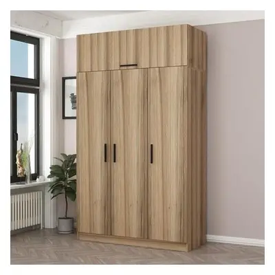 Hanah Home Wardrobe Minar 3 Kapak 2 Çekmece 255 - Dore