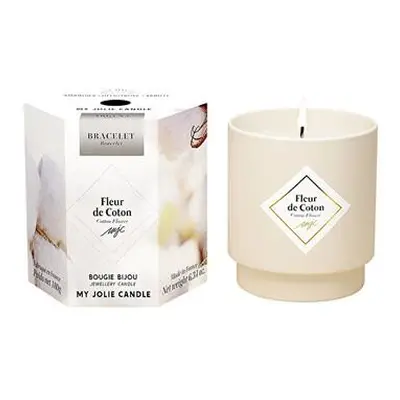 My Jolie Candle Vonná svíčka 36h s náramkem Silver Les Surprenantes Květ bavlny 320288