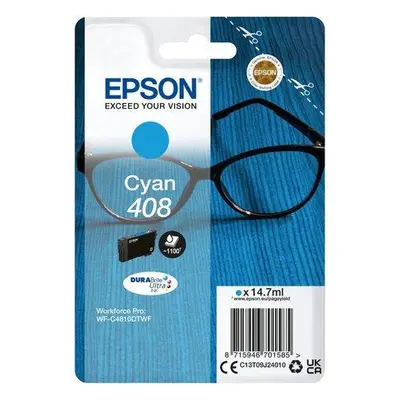 EPSON inkoustová náplň Singlepack 408 DURABrite Ultra Ink/ C4810DTWF/ Modrá, C13T09J24010