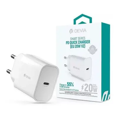 Devia sieťová nabíjačka Smart Series PD Quick Charger 20W - White