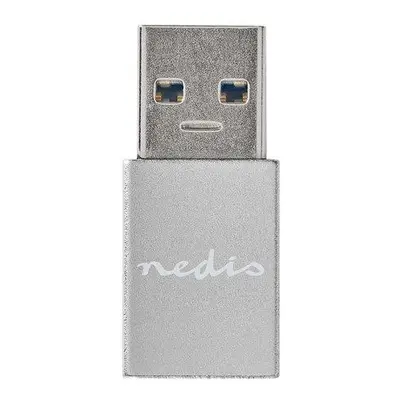 NEDIS PROFIGOLD USB-A/USB 3.2 Gen 1 adaptér/ USB-A zástrčka - USB-C zásuvka/ hliník/ stříbrný/ B