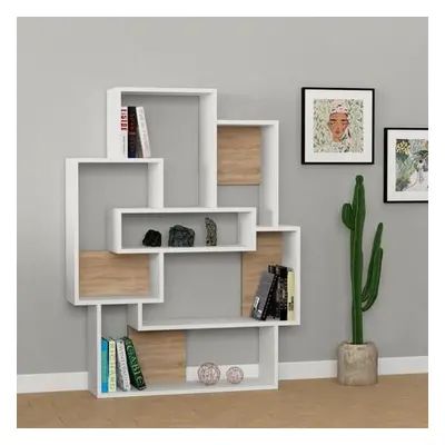 Hanah Home Bookshelf Barce - White, Oak