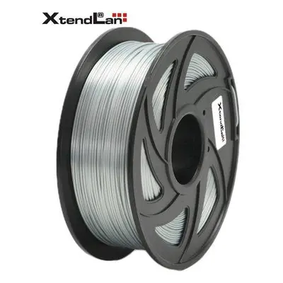 XtendLAN PLA filament 1,75mm lesklý stříbrný 1kg, 3DF-PLA1.75-SSL 1kg