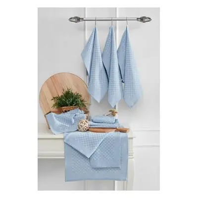 Hermia Kitchen Towel Set (10 Pieces) Lola - Light Blue