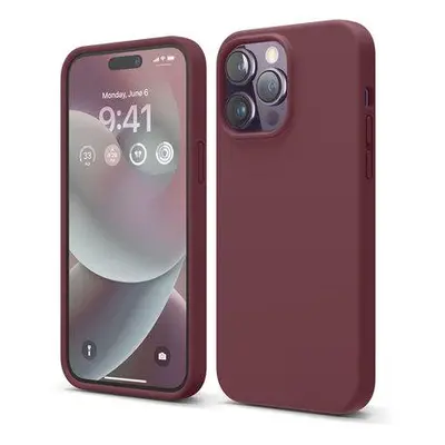 ELAGO silikonový kryt pro iPhone 14 Pro Max vínový